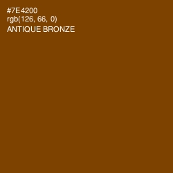 #7E4200 - Antique Bronze Color Image